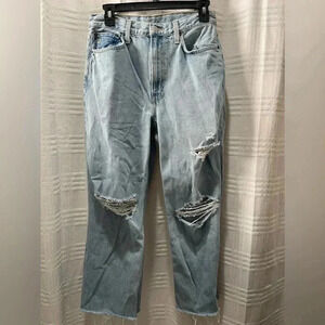 ETICA Devon wide leg jeans distressed